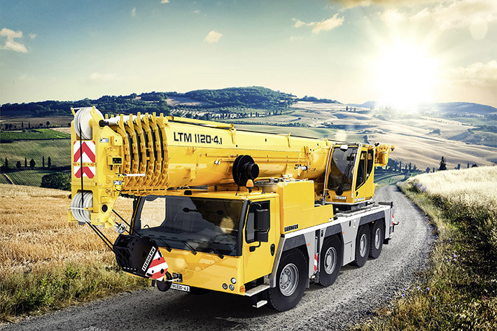 Maximum lifting capacity on four axles – Liebherr unveils the new LTM 1120 4.1 at the Conexpo in Las Vegas